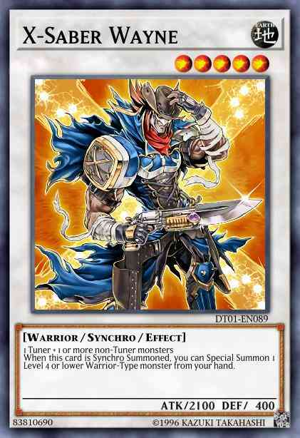 X-Saber Wayne - DT01-EN089 - Duel Terminal Ultra Parallel Rare - Duel Terminal