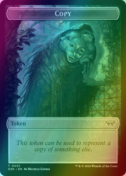 Copy Token (01) // Treasure Token (15) [Duskmourn: House of Horror: Tokens] [Foil]