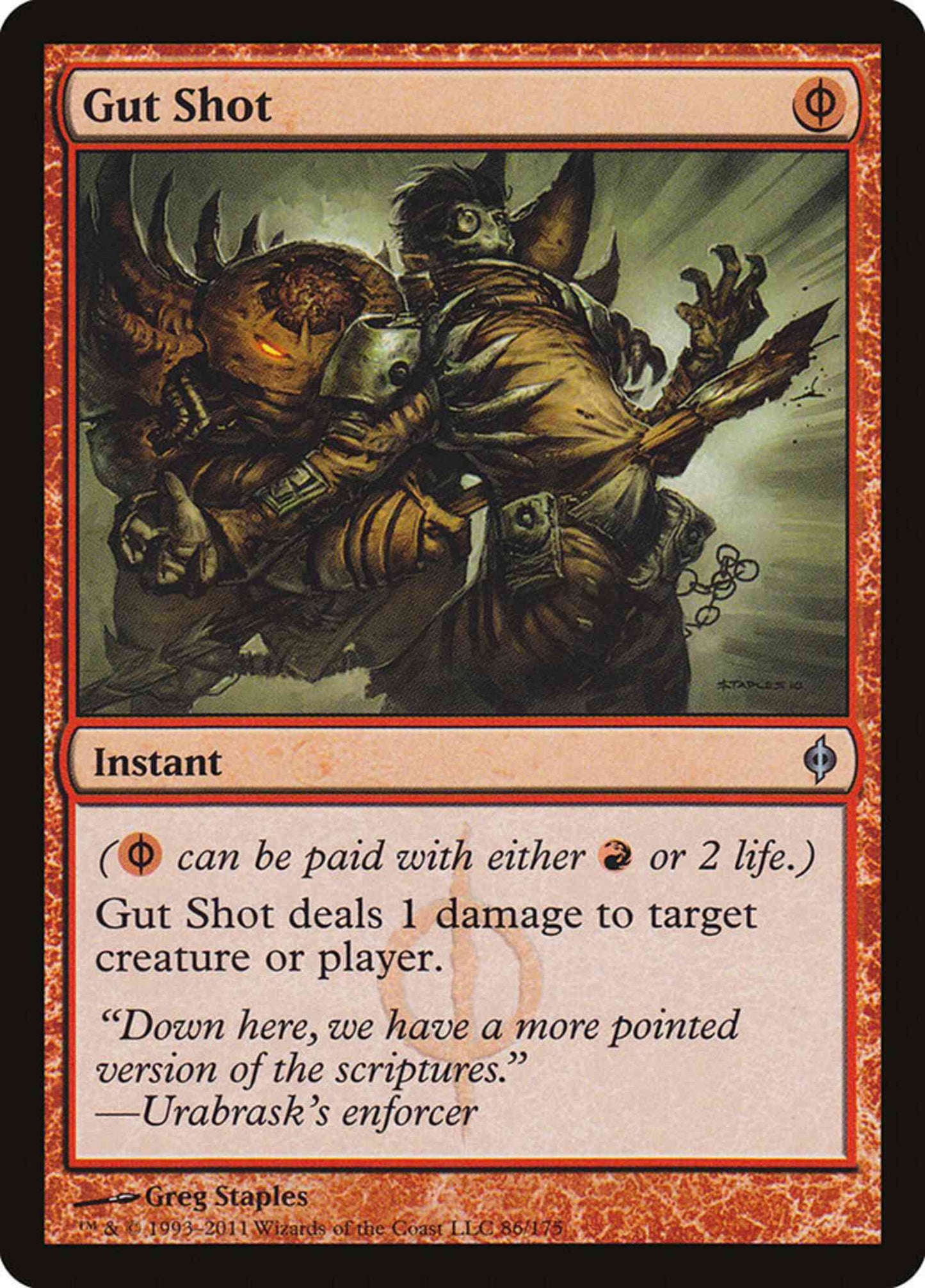 Gut Shot [86] [New Phyrexia] [Non-Foil]