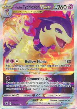 Hisuian Typhlosion VSTAR - 054/189 - Rare Ultra [swsh10-054] [Ultra]