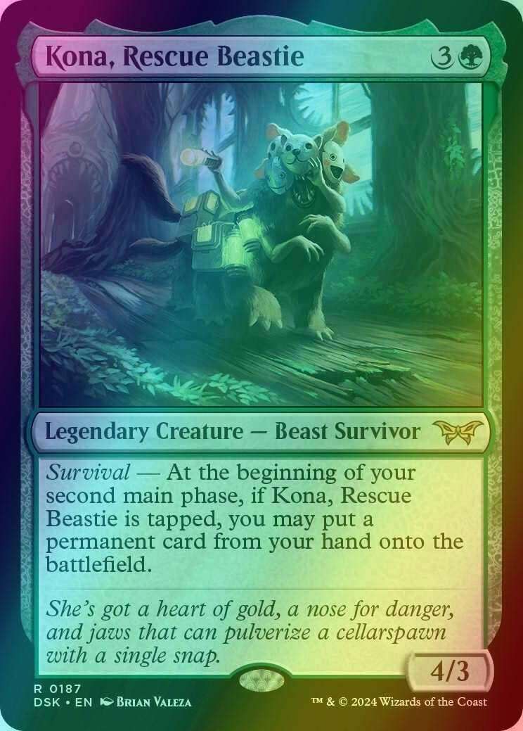Kona, Rescue Beastie [187] [Duskmourn: House of Horror] [Foil]