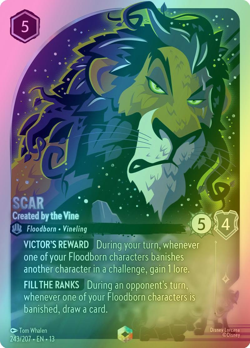 Scar - Created by the Vine (Enchanted) - 243/204 [Attack of the Vine!] [Holofoil]