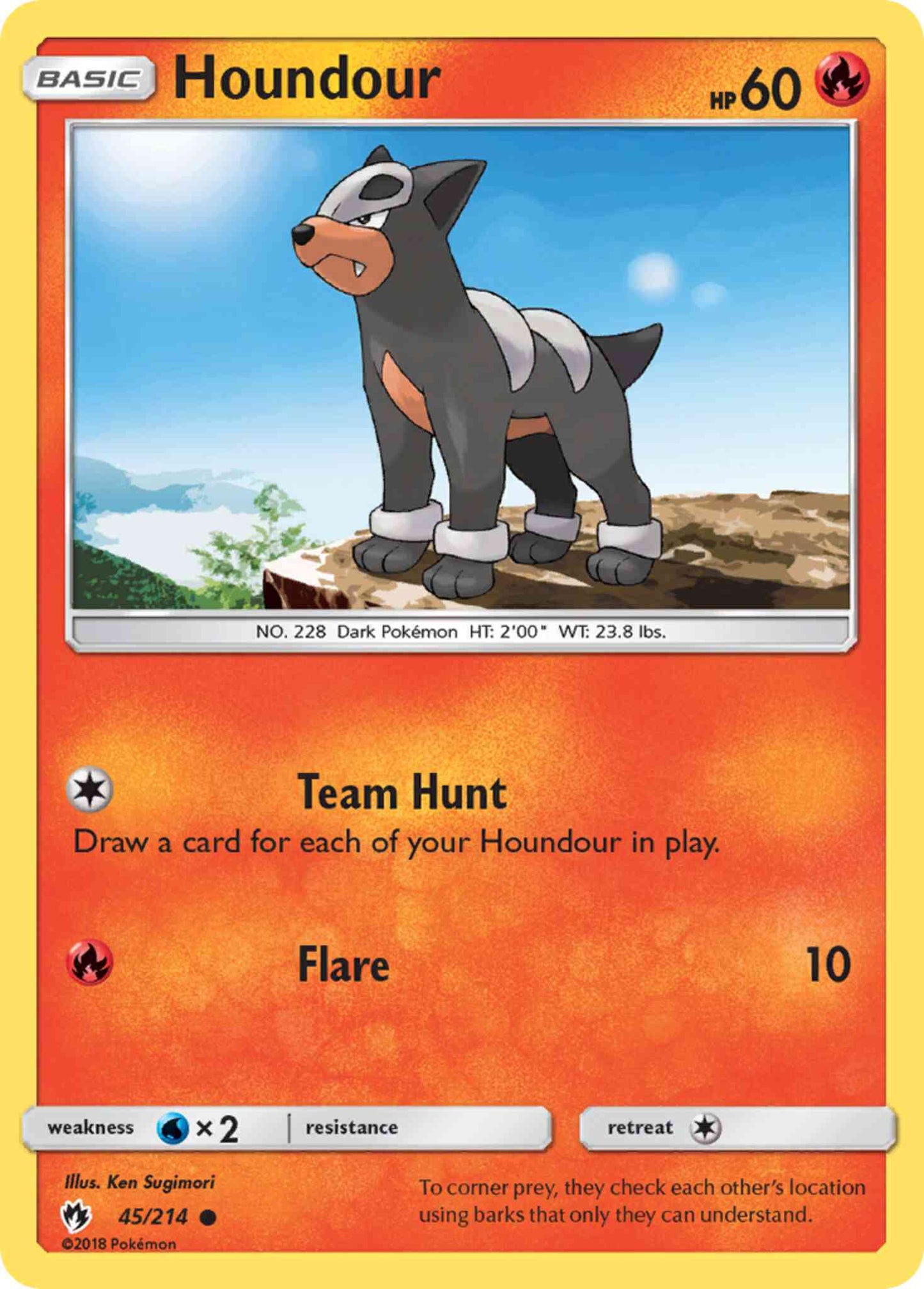 Houndour - 45/214 - Common [sm8-45] [Non-Holo]