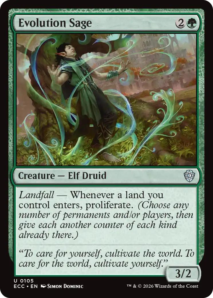 Evolution Sage [105] [Lorwyn Eclipsed: Commander] [Non-Foil]