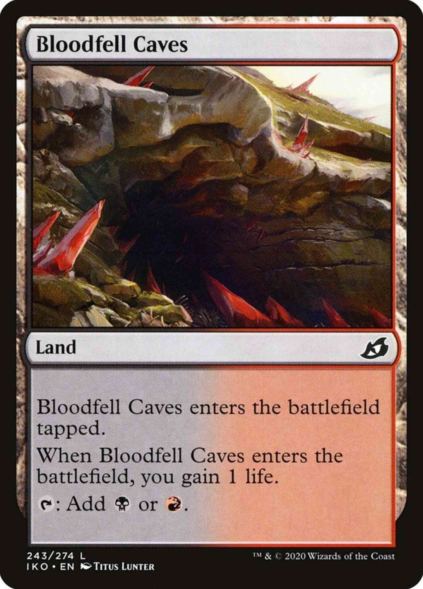 Bloodfell Caves [243] [Ikoria: Lair of Behemoths] [Non-Foil]