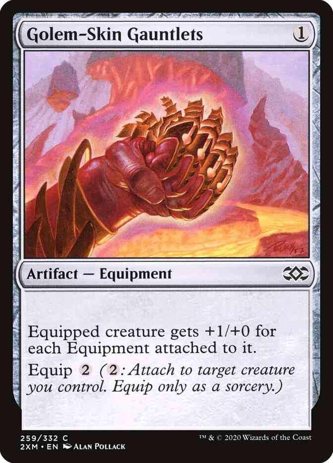 Golem-Skin Gauntlets [259] [Double Masters] [Non-Foil]