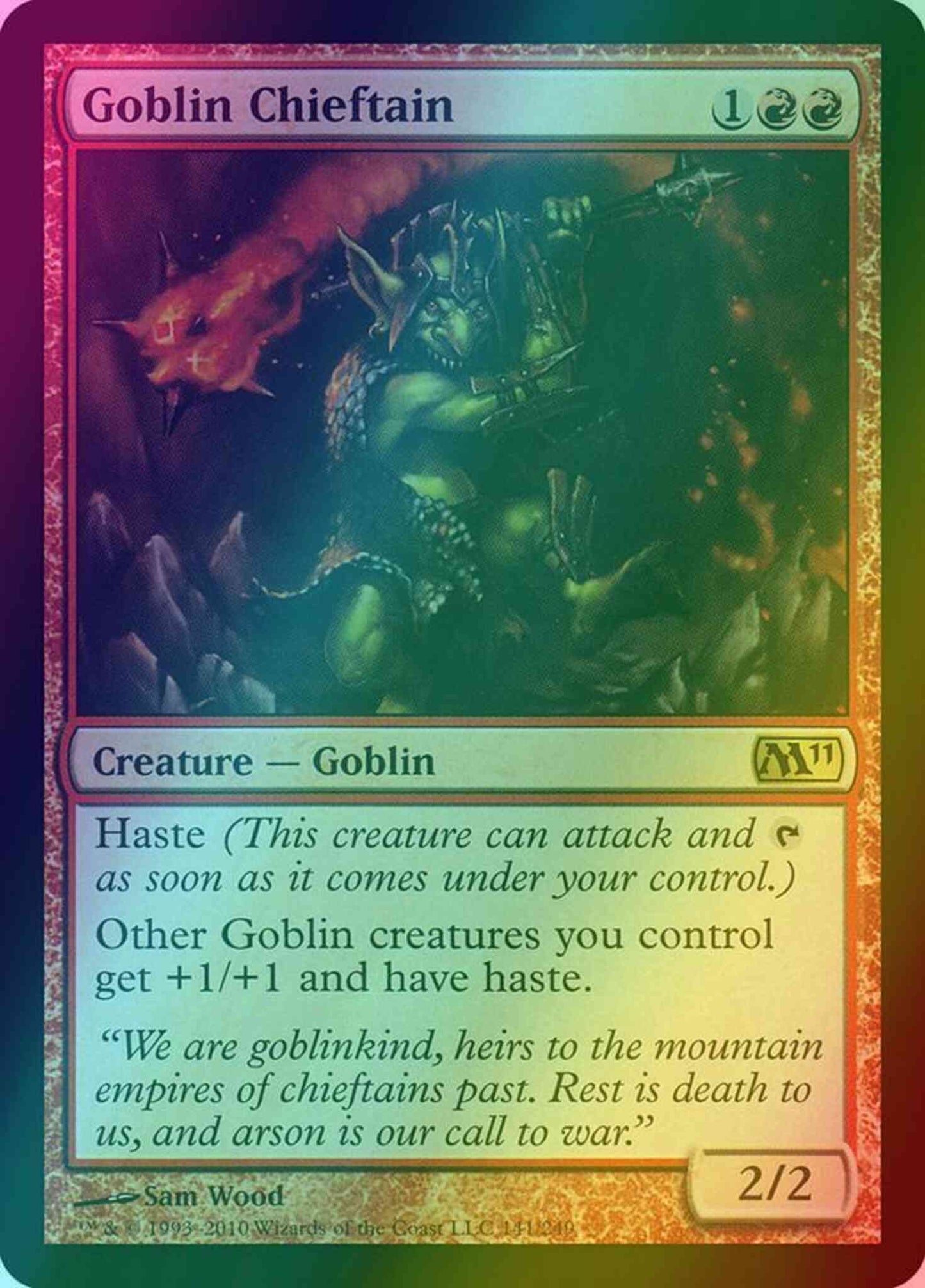 Goblin Chieftain [141] [Magic 2011] [Foil]