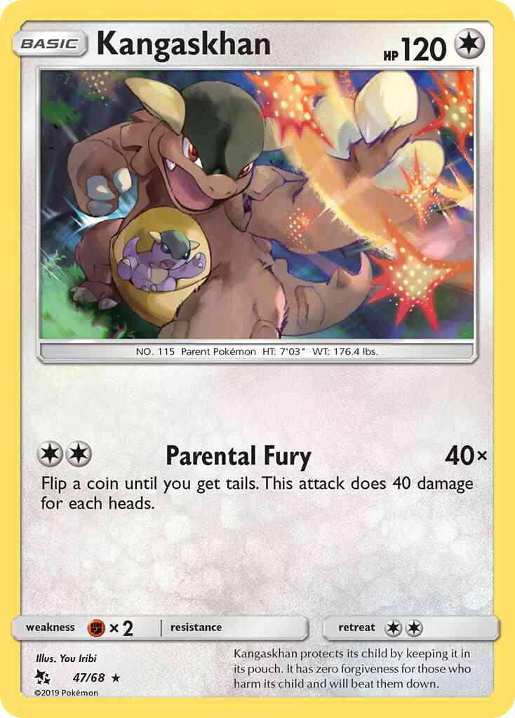 Kangaskhan - 47/68 - Rare [sm115-47] [Non-Holo]