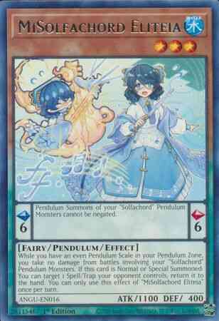 MiSolfachord Eliteia - ANGU-EN016 - Rare - 1st Edition