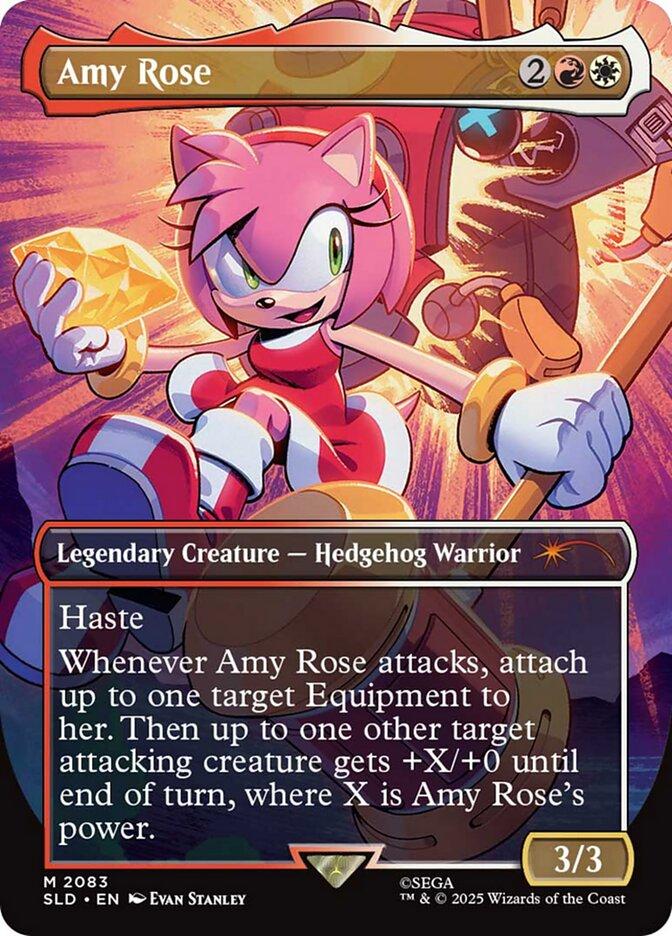 Amy Rose [2083] [Borderless] [Secret Lair X Sonic: Friends and Foes] [Secret Lair Drop] [Non-Foil]
