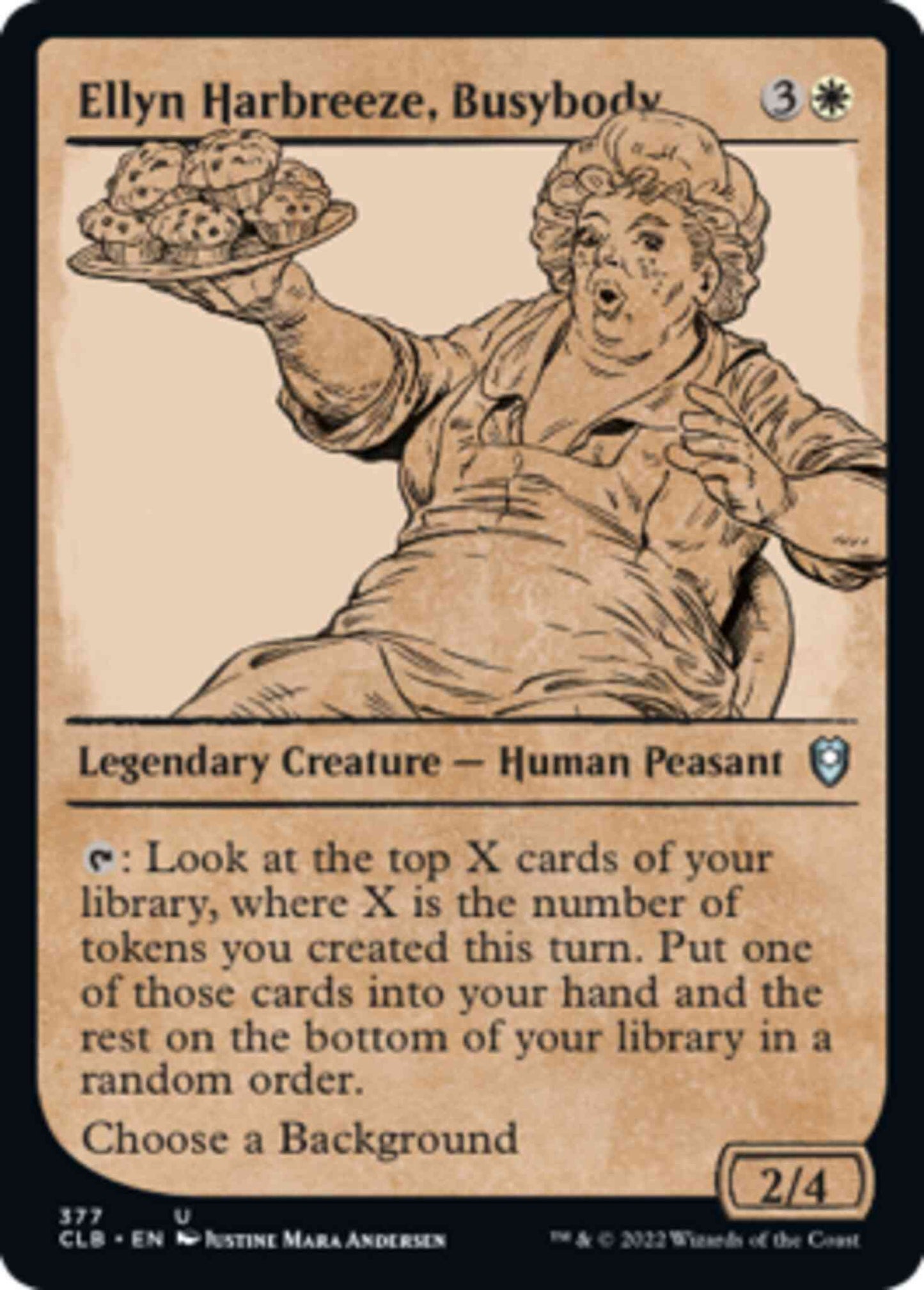 Ellyn Harbreeze, Busybody [377] [Rulebook Showcase] [Commander Legends: Battle for Baldur's Gate] [Non-Foil]