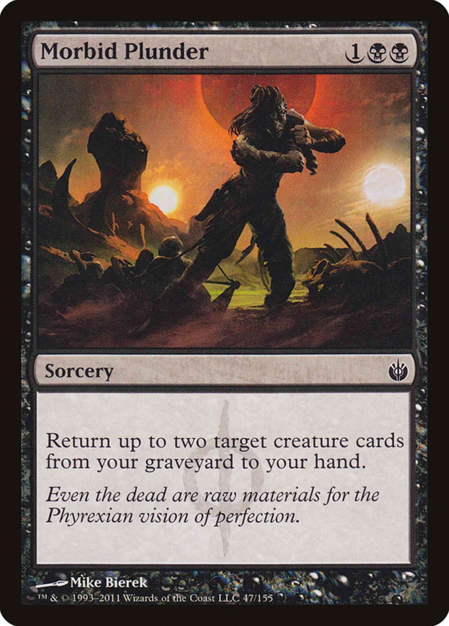 Morbid Plunder [47] [Mirrodin Besieged] [Non-Foil]