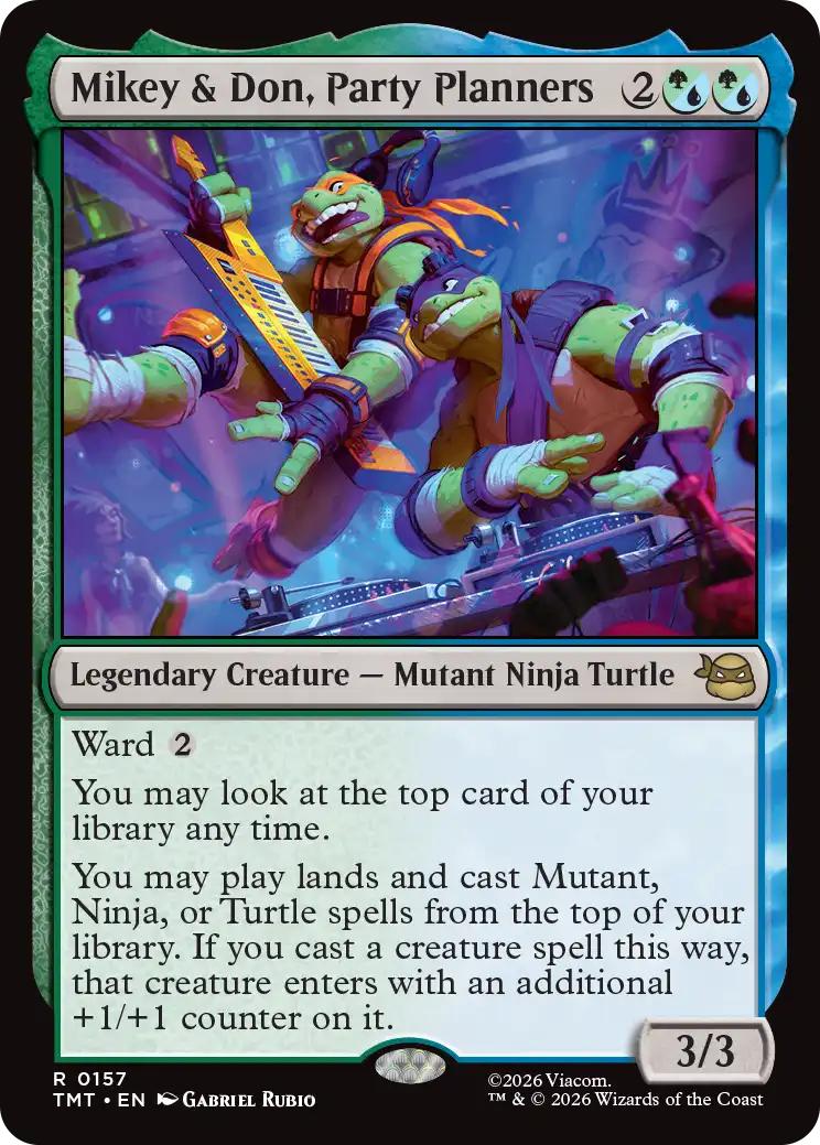 Mikey & Don, Party Planners [157] [Teenage Mutant Ninja Turtles] [Non-Foil]