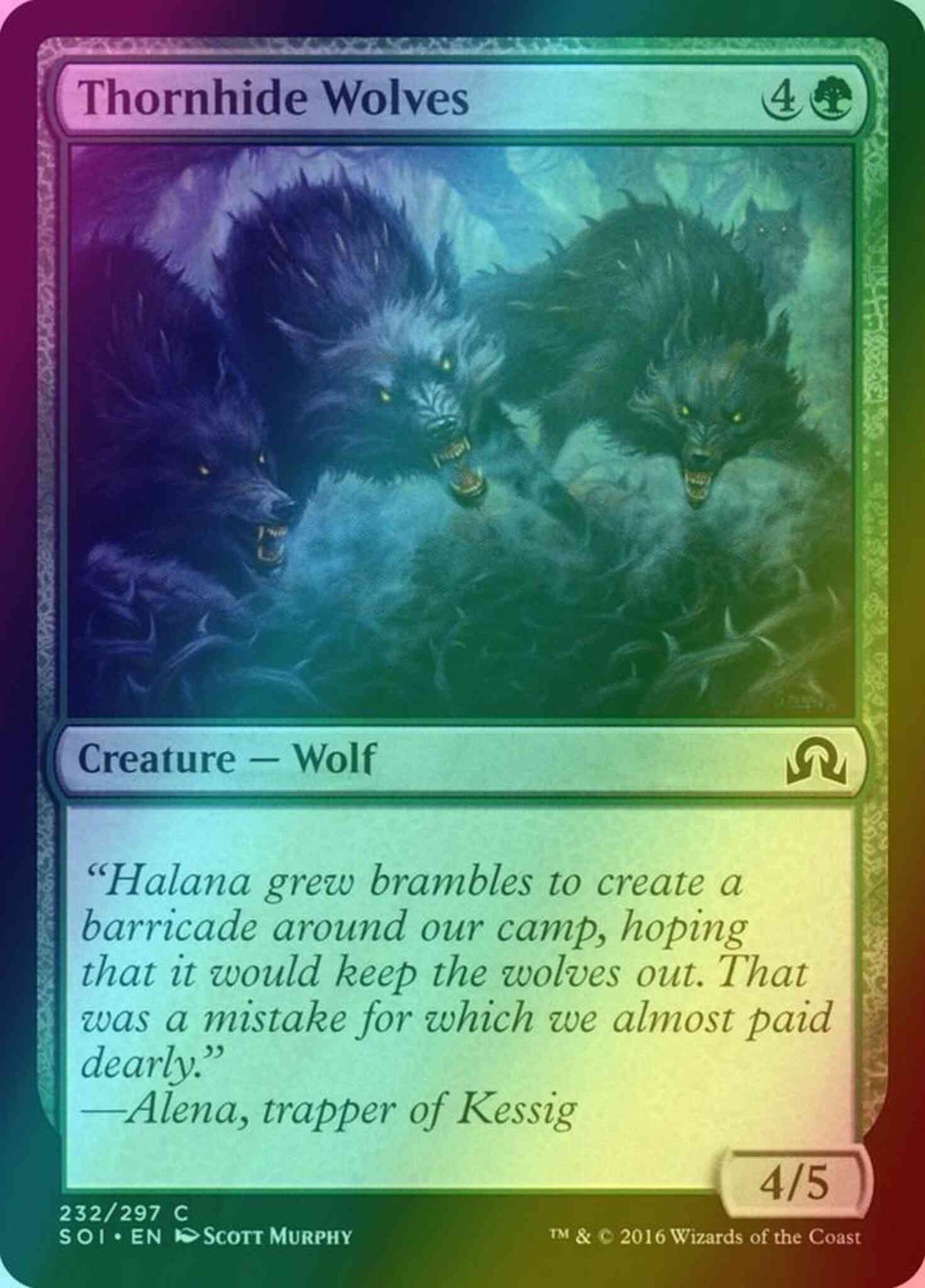 Thornhide Wolves [232] [Shadows over Innistrad] [Foil]