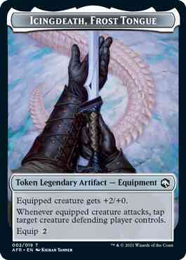 Icingdeath, Frost Tongue Token [02] [Adventures in the Forgotten Realms: Tokens] [Non-Foil]