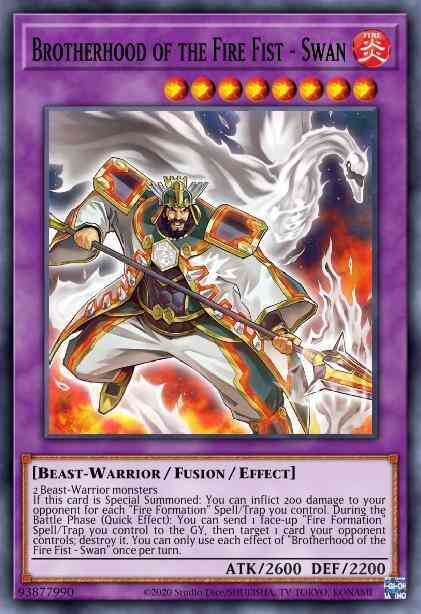 Brotherhood of the Fire Fist - Swan - FIGA-EN015 - Secret Rare - 1st Edition