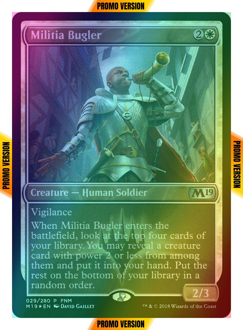 Militia Bugler [29] [Core Set 2019 Promos] [Foil]