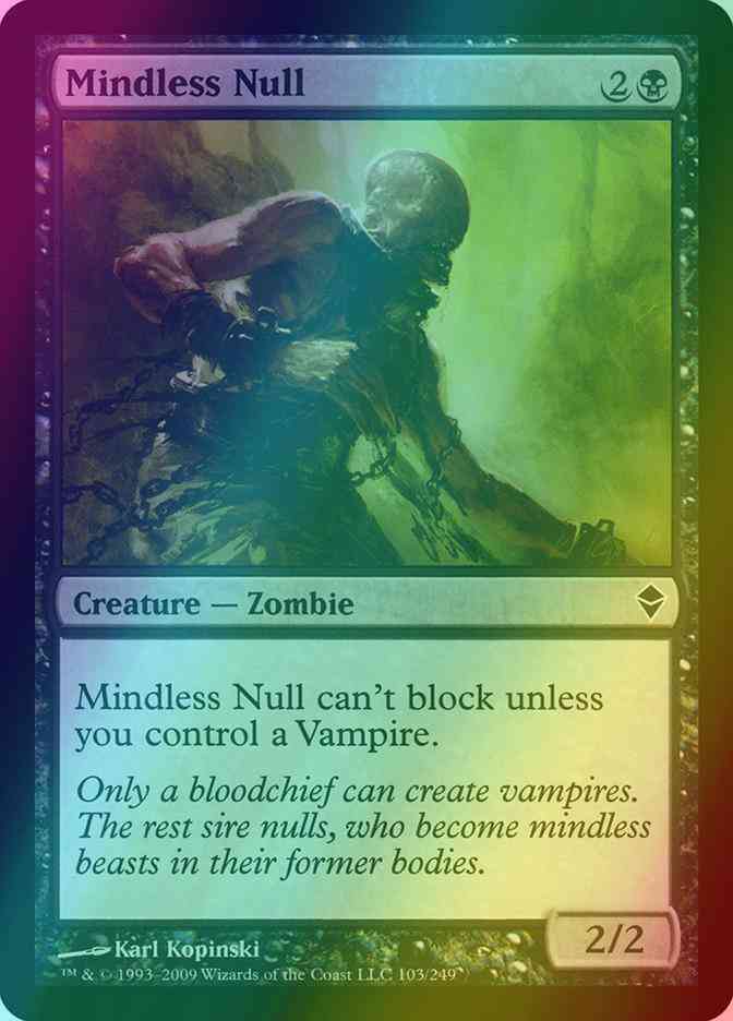 Mindless Null [103] [Zendikar] [Foil]