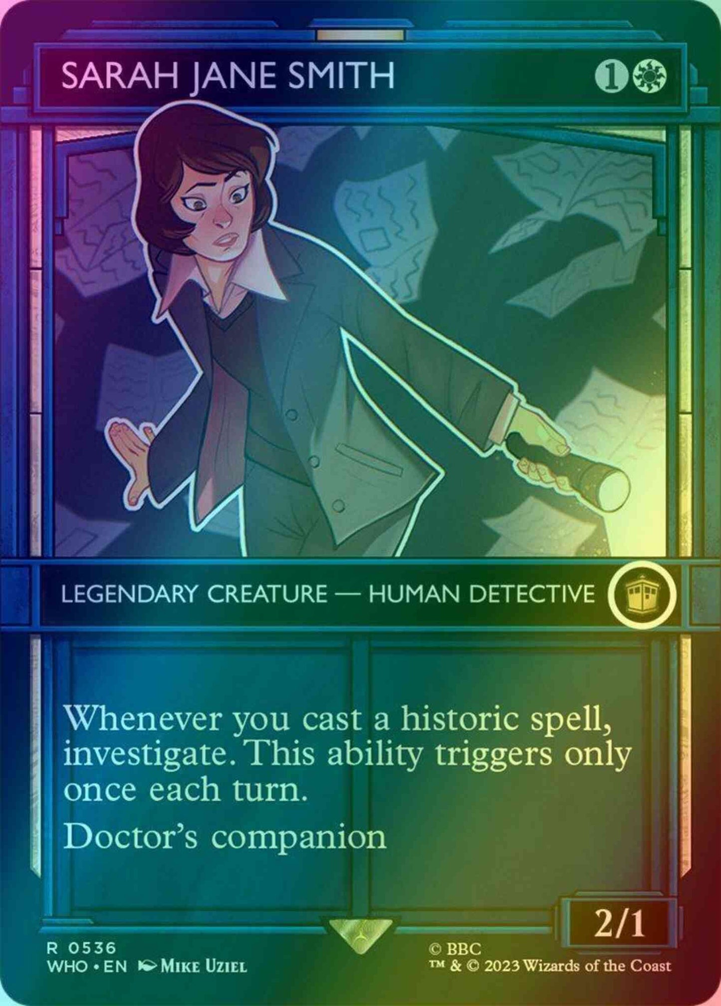 Sarah Jane Smith [536] [TARDIS Showcase] [Universes Beyond: Doctor Who] [Foil]