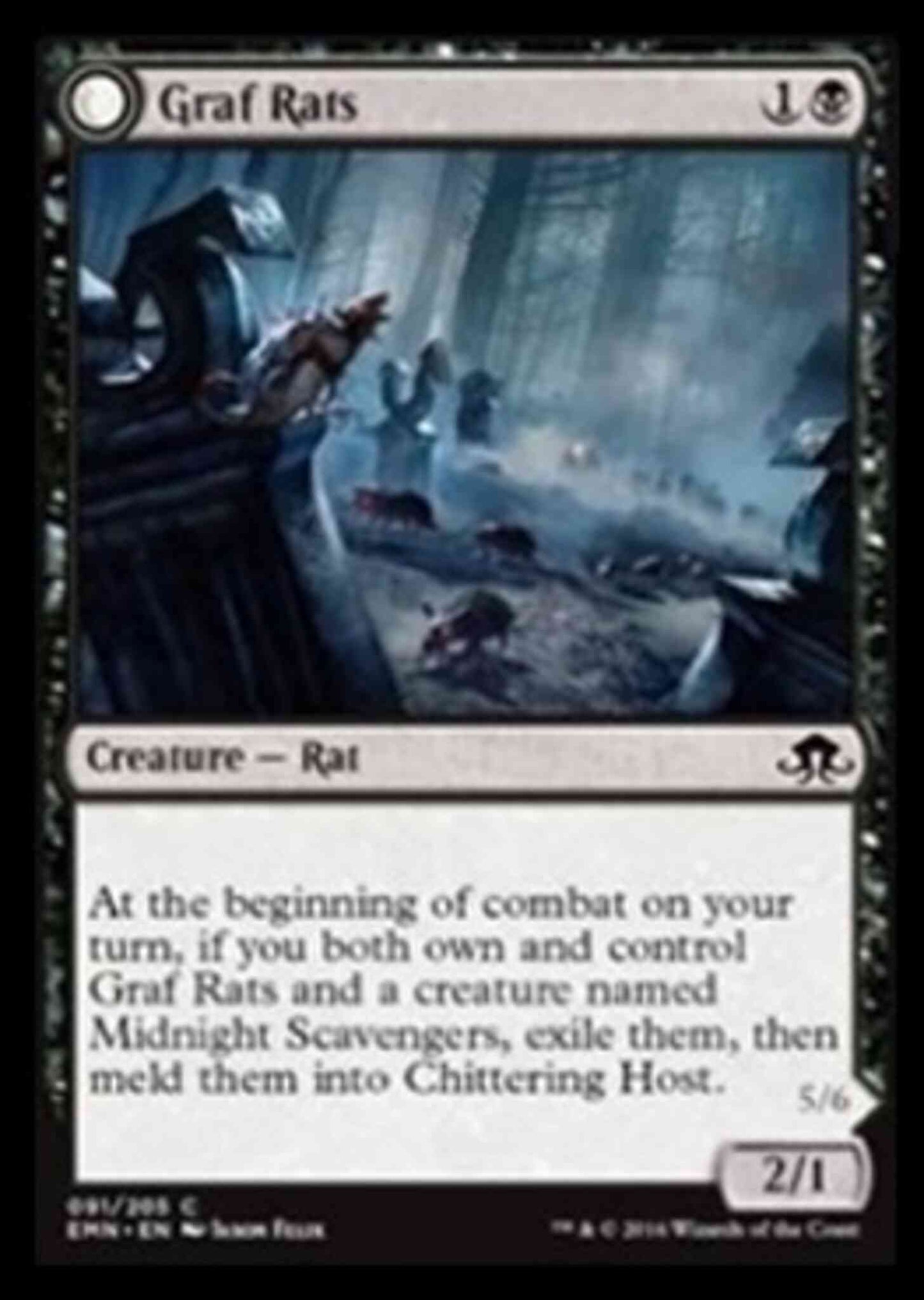 Graf Rats // Chittering Host [91a] [A] [Eldritch Moon] [Non-Foil]