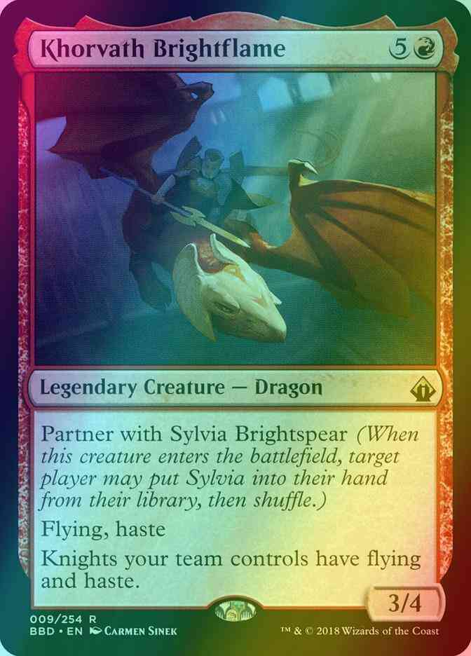 Khorvath Brightflame [9] [Battlebond] [Foil]