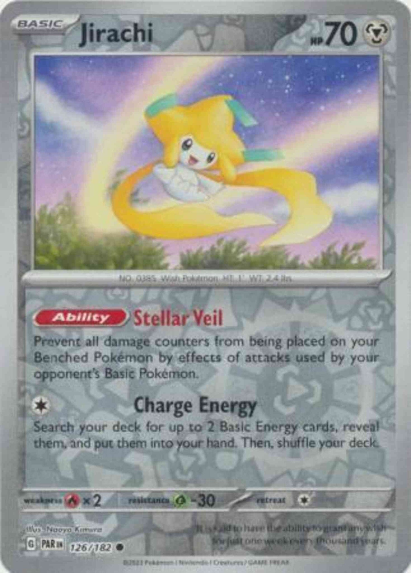 Jirachi - 126/182 - Common [sv04-126] [Reverse Holo]