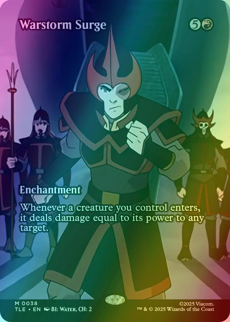 Warstorm Surge [38] [Borderless] [Source Material] [Avatar: The Last Airbender Eternal] [Foil]