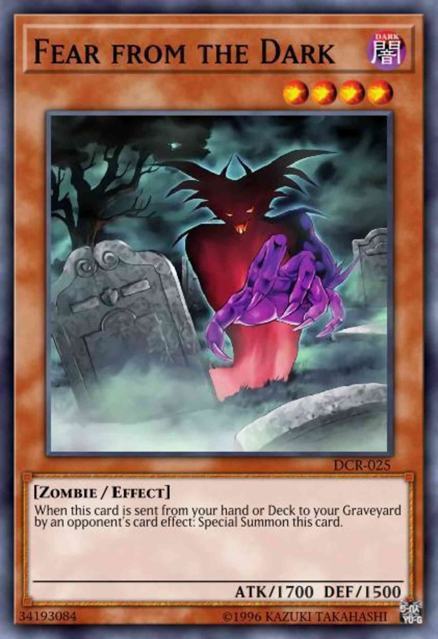 Fear from the Dark - DCR-025 - Rare - Unlimited