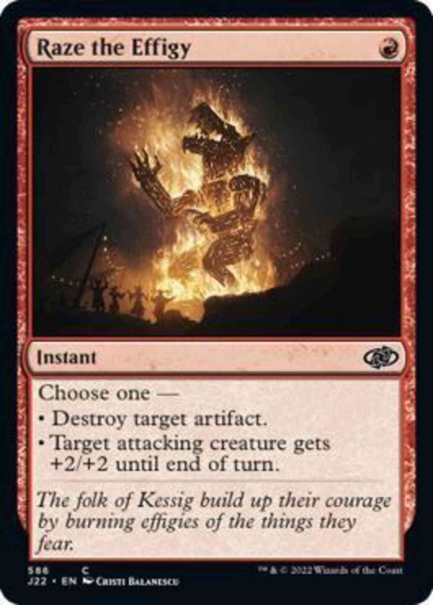 Raze the Effigy [586] [Jumpstart 2022] [Non-Foil]