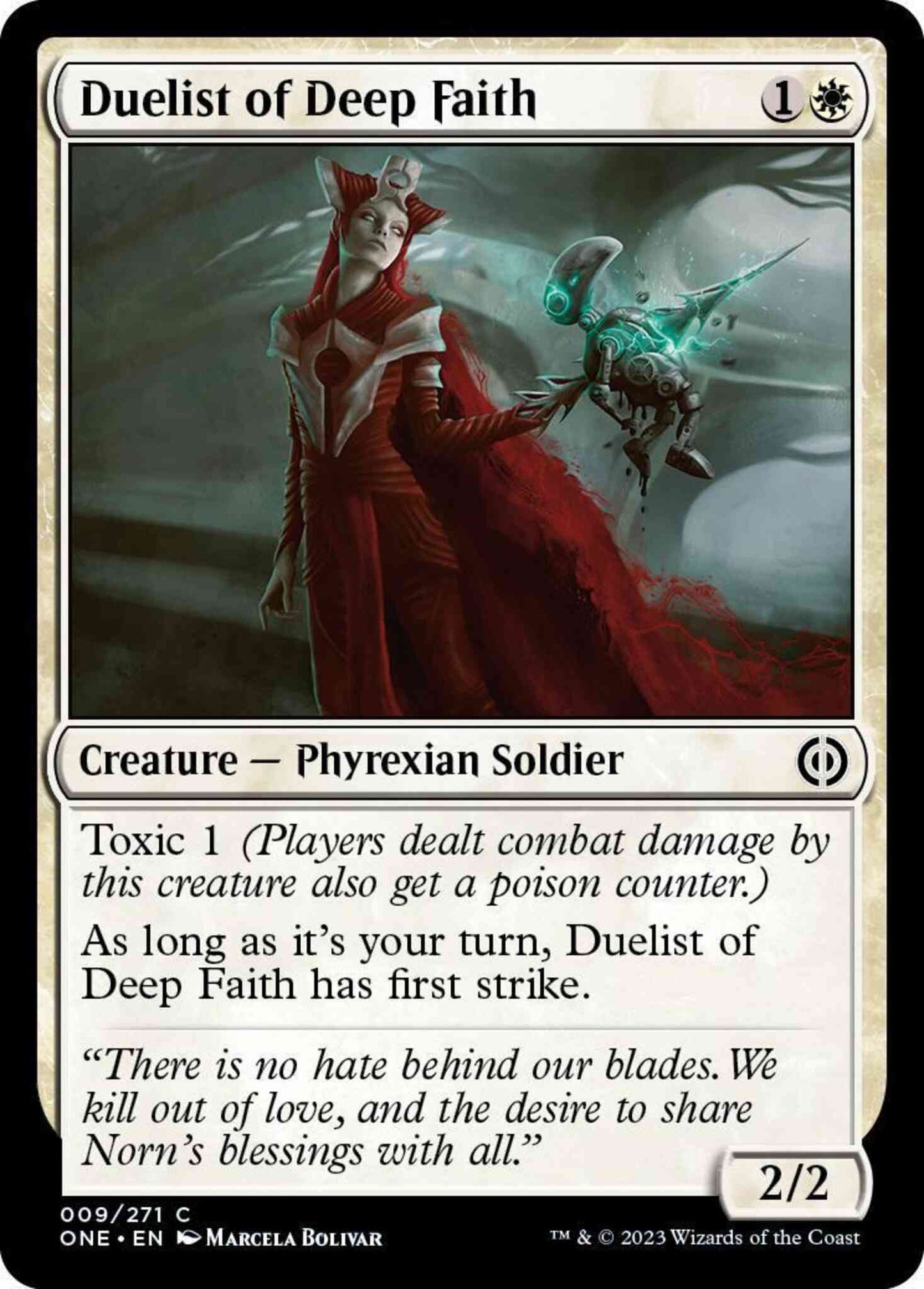 Duelist of Deep Faith [9] [Phyrexia: All Will Be One] [Non-Foil]