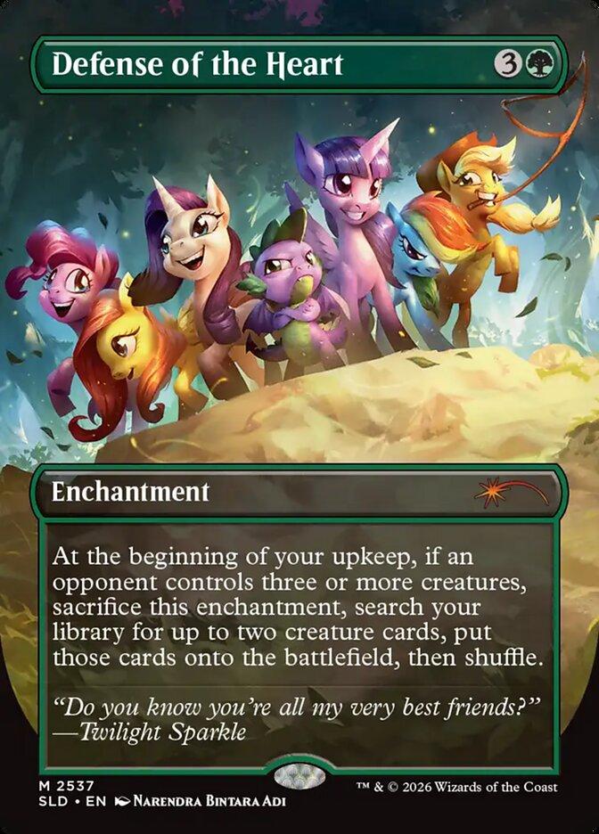 Defense of the Heart [2537] [Borderless] [Friendship is Magic] [Secret Lair Drop] [Non-Foil]