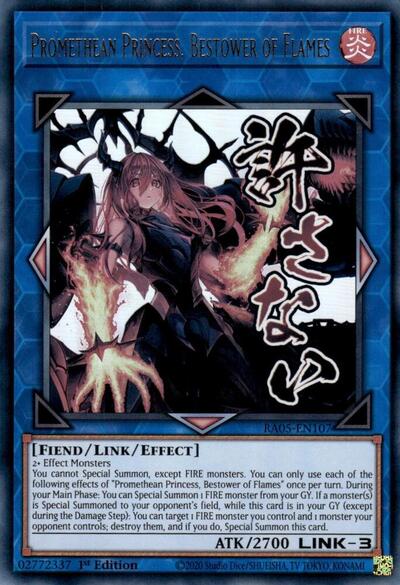 Promethean Princess, Bestower of Flames - Stamp - RA05-EN107 - Ultra Rare - 1st Edition
