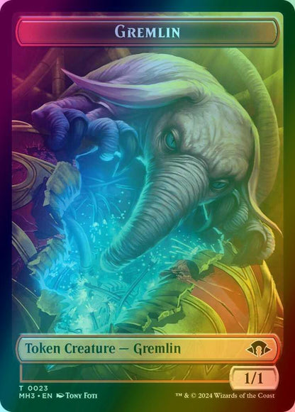 Gremlin Token (23) // Servo Token (33) [Modern Horizons 3: Tokens] [Foil]