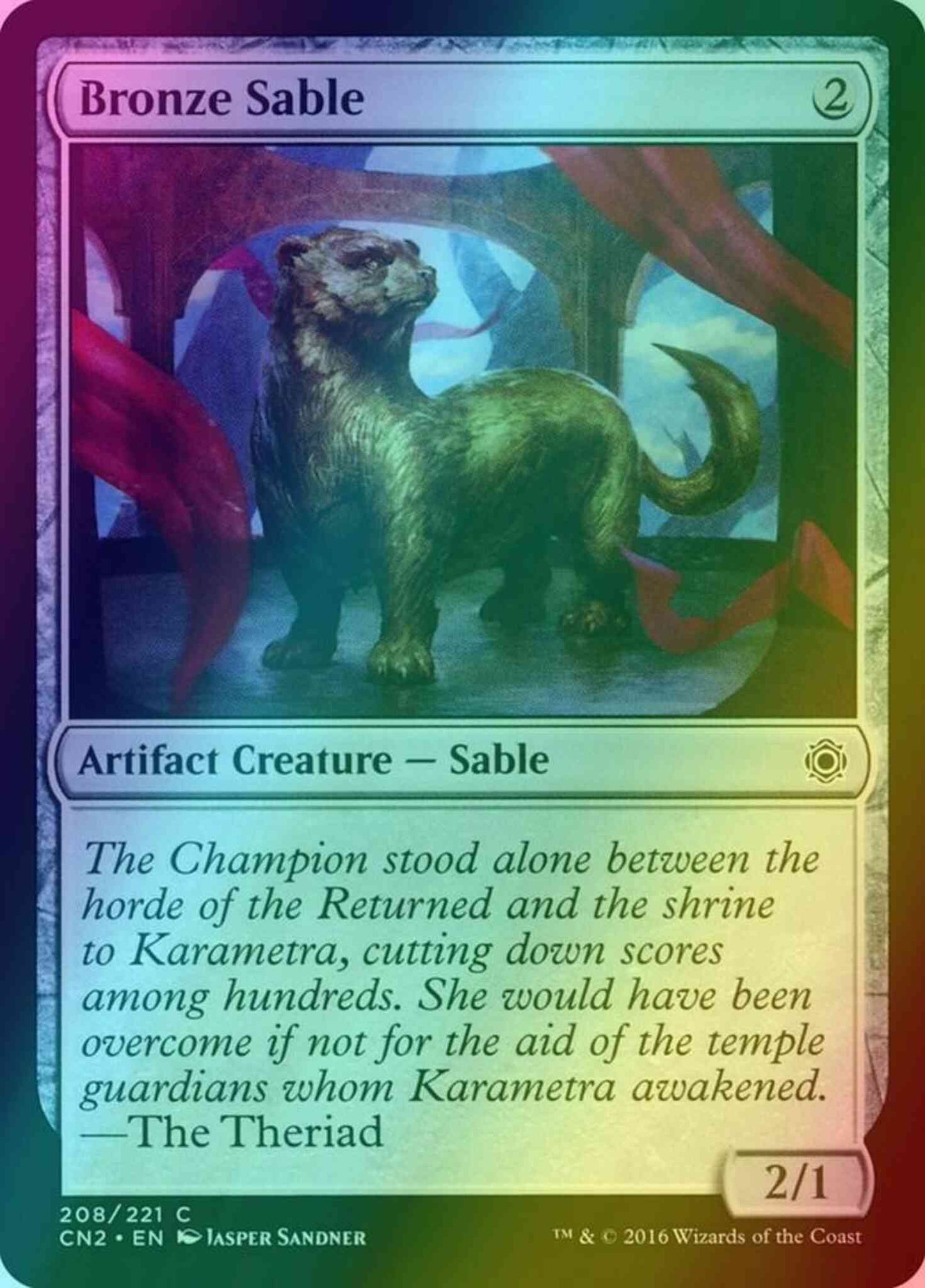 Bronze Sable [208] [Conspiracy Take The Crown] [Foil]