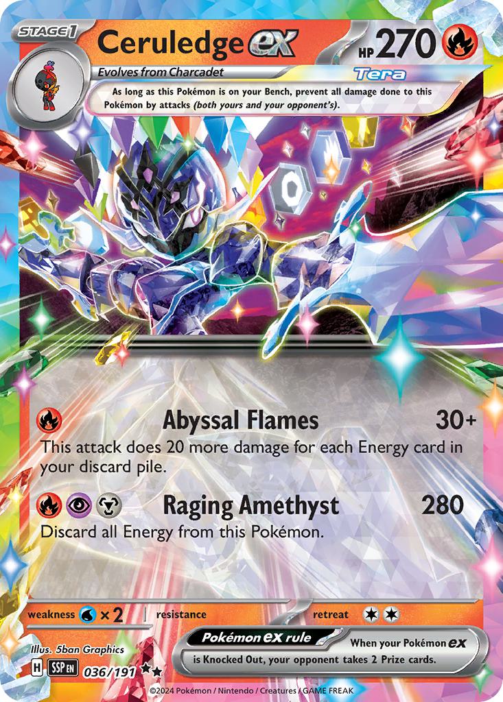 Ceruledge ex - 036/191 - Double Rare [sv08-036] [Ultra]