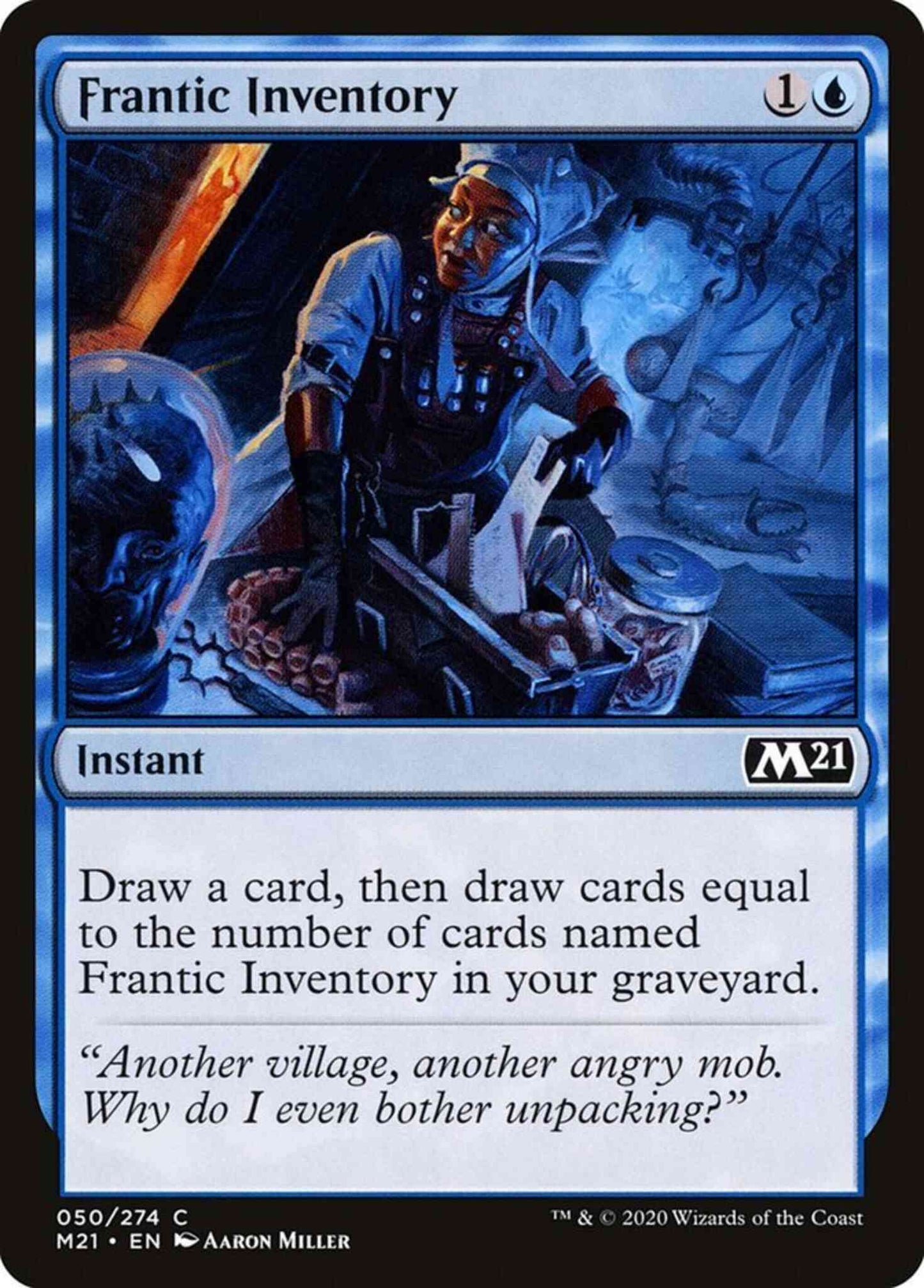 Frantic Inventory [50] [Core Set 2021] [Non-Foil]