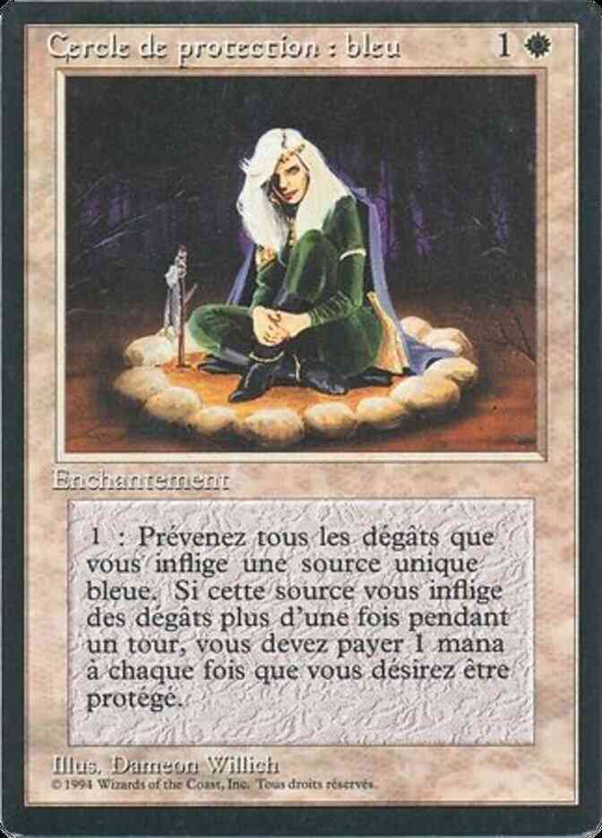 Circle of Protection: Blue - French [10] [Foreign Black Border: French] [Non-Foil]