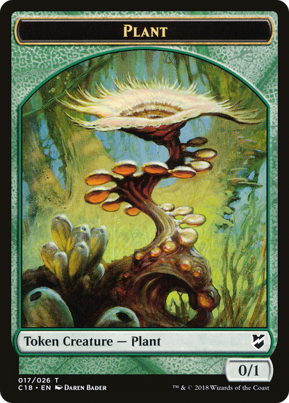 Cat Warrior Token (15) // Plant Token (17) [Commander 2018 Tokens] [Non-Foil]