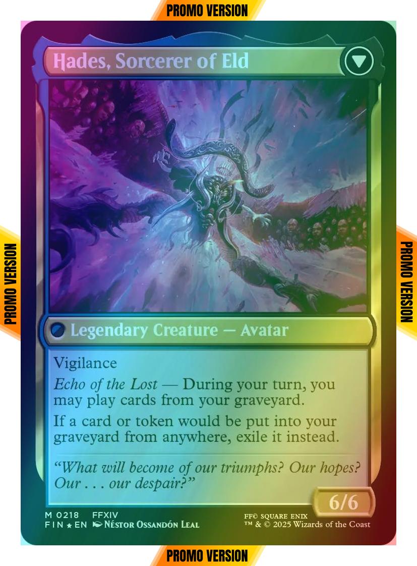 Emet-Selch, Unsundered // Hades, Sorcerer of Eld [218s] [Prerelease] [FINAL FANTASY: Promos] [Foil]