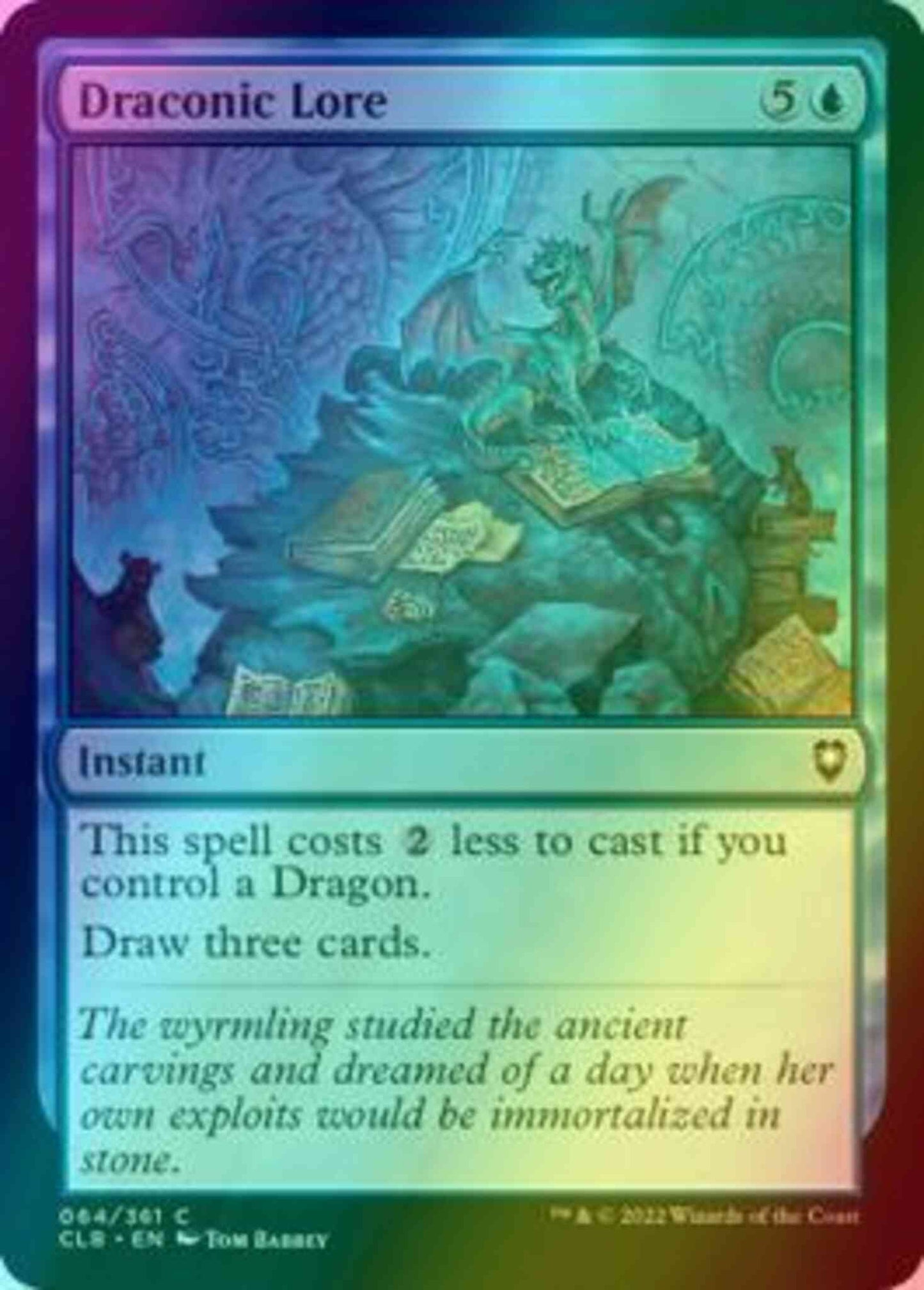 Draconic Lore [64] [Commander Legends: Battle for Baldur's Gate] [Foil]