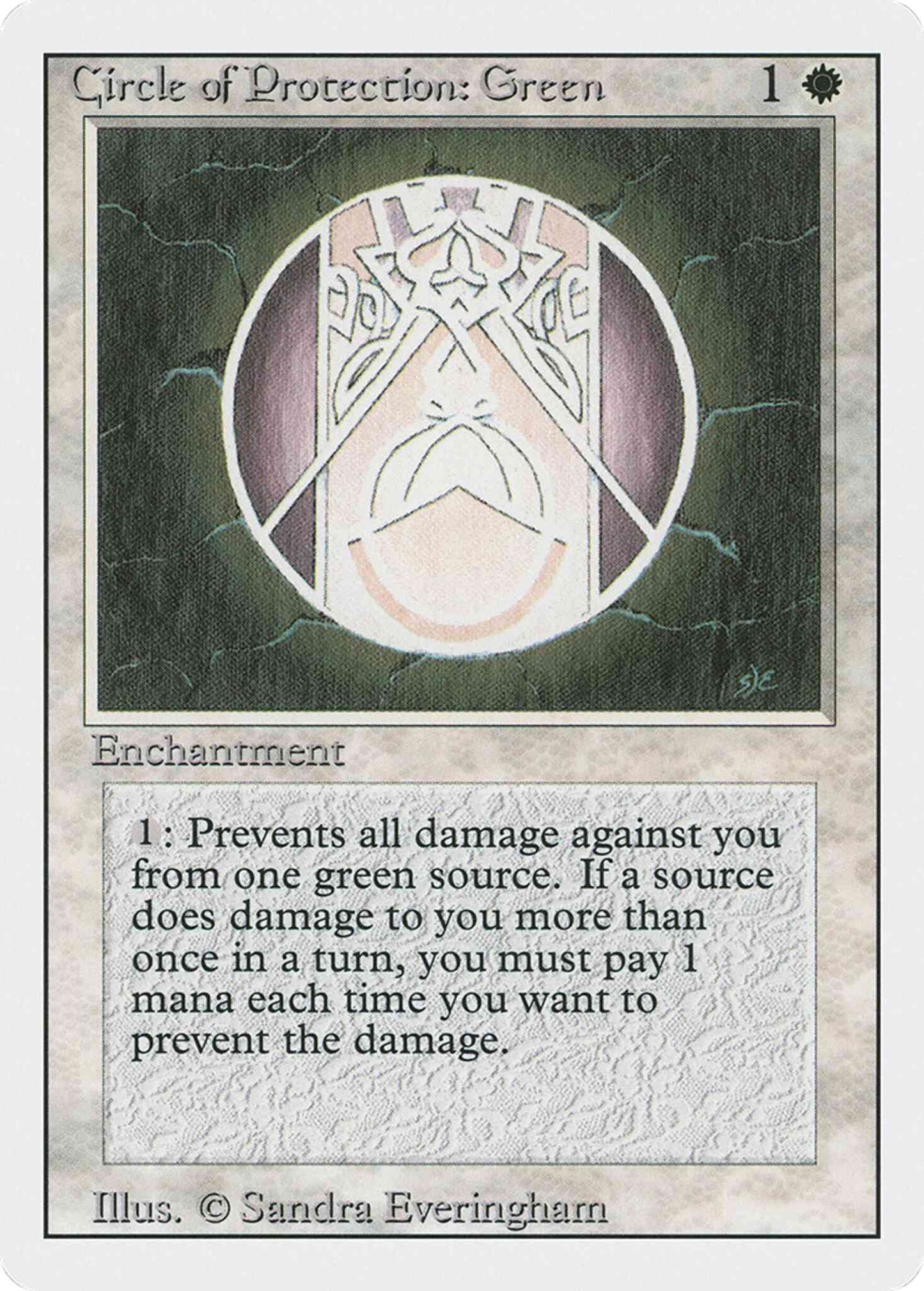 Circle of Protection: Green [11] [Revised Edition] [Non-Foil]