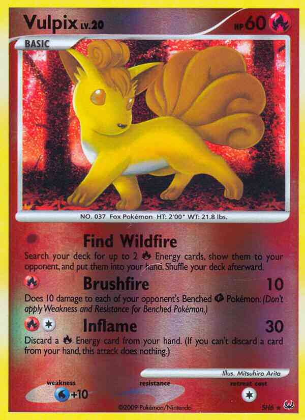 Vulpix - SH6 - Rare [pl1-SH6] [Reverse Holo]
