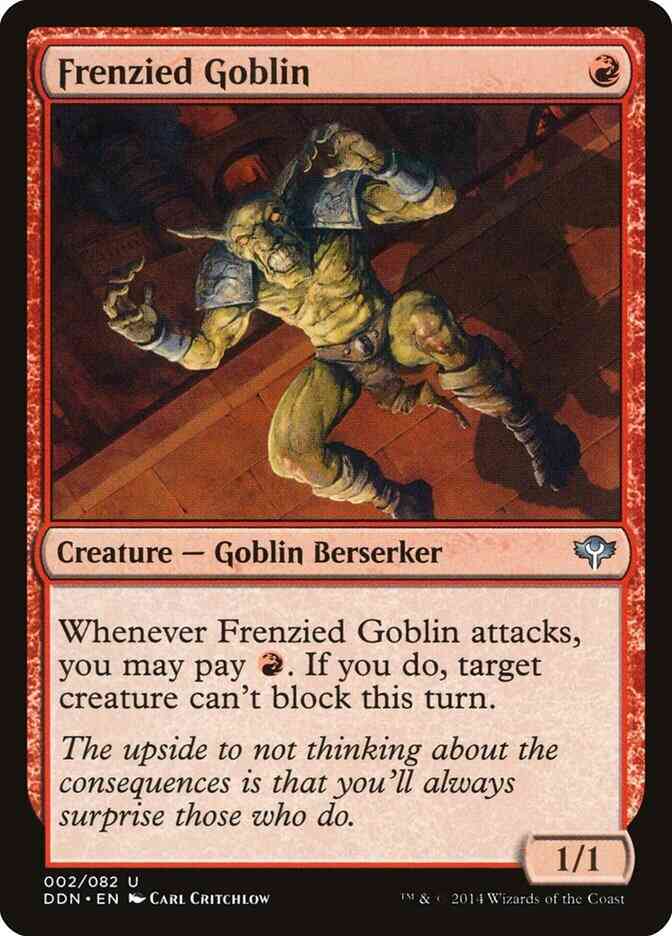 Frenzied Goblin [2] [Duel Decks Speed vs Cunning] [Non-Foil]