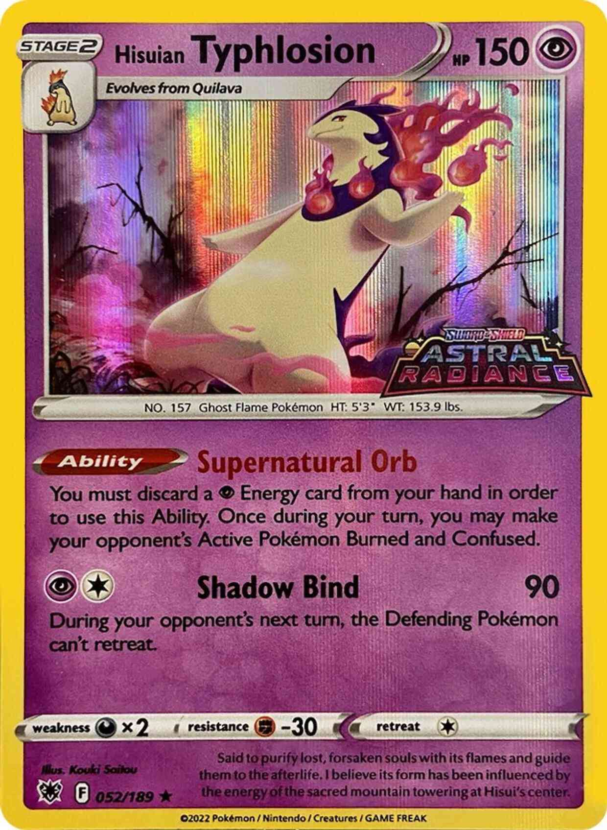 Hisuian Typhlosion - 052/189 - Promo [Astral Radiance stamp] [swsh10msp-052] [Holo]