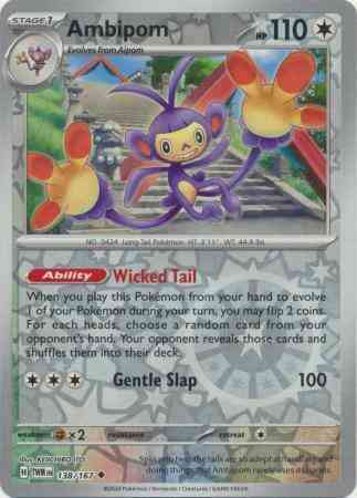 Ambipom - 138/167 - Uncommon [sv06-138] [Reverse Holo]