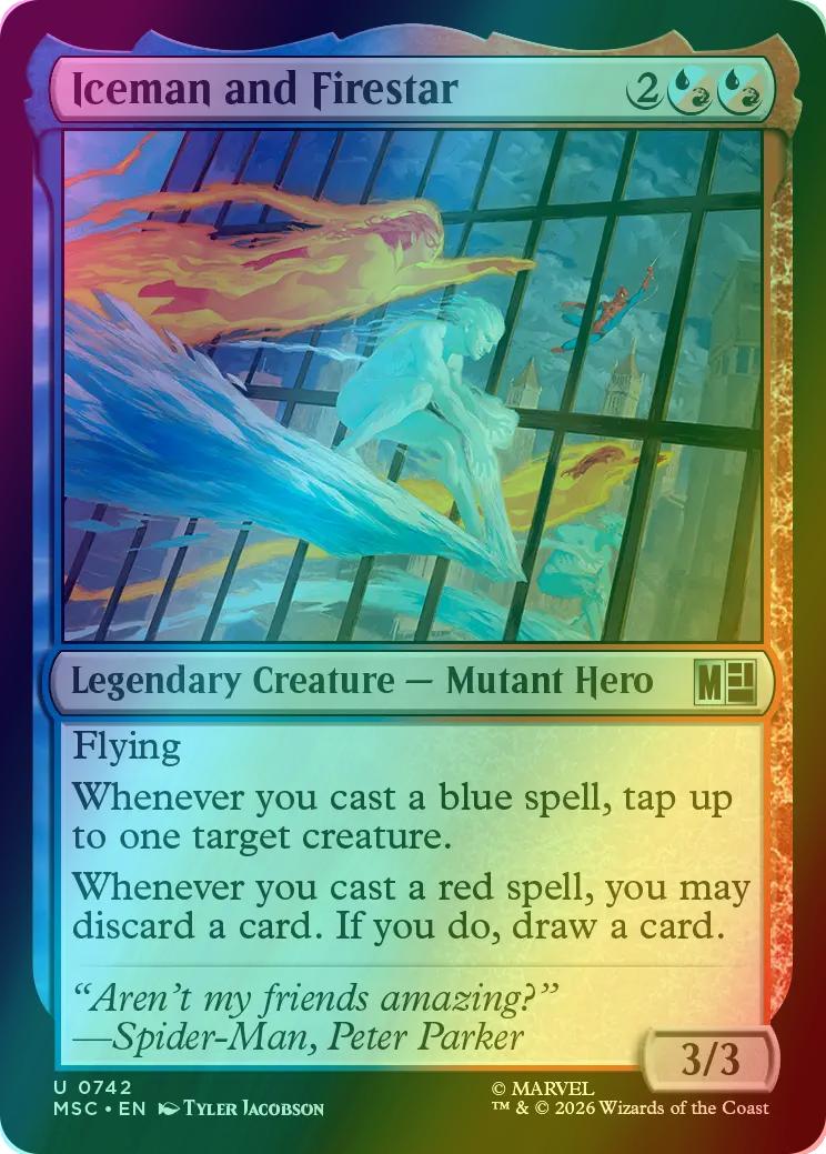 Iceman and Firestar [742] [Jumpstart] [Marvel Super Heroes: Commander] [Foil]
