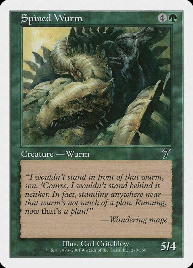 Spined Wurm [270] [Seventh Edition] [Non-Foil]