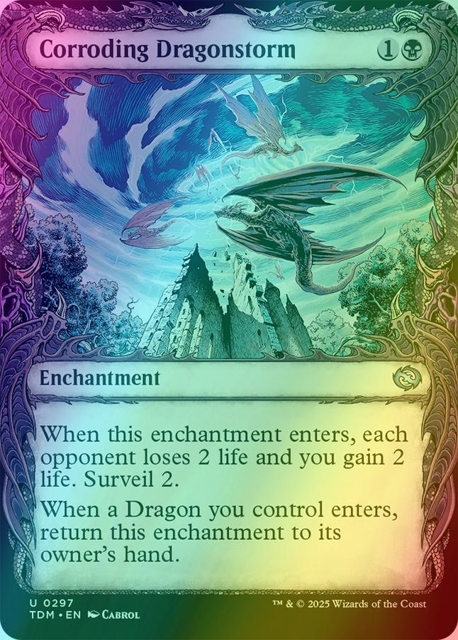 Corroding Dragonstorm [297] [Draconic Frame Showcase] [Tarkir: Dragonstorm] [Foil]