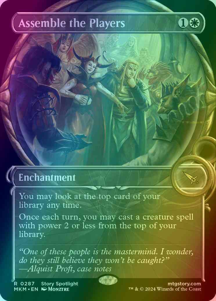 Assemble the Players [287] [Magnified Showcase] [Murders at Karlov Manor] [Foil]