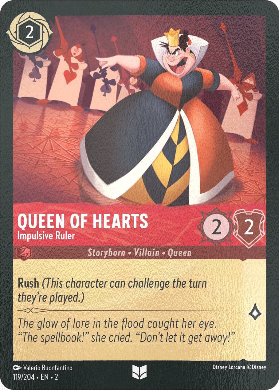 Queen of Hearts - Impulsive Ruler - 119/204 [Rise Of The Floodborn] [Cold Foil]